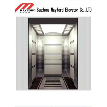 Luxury Mirror Stainless Steel Passenger Lift with Machine Roomless